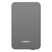 بنك طاقة MOMAX Q.MAG POWER6 بسعة 10000mAh مع تقنية MAGSAFE وشحن لاسلكي، رمادي فضائي