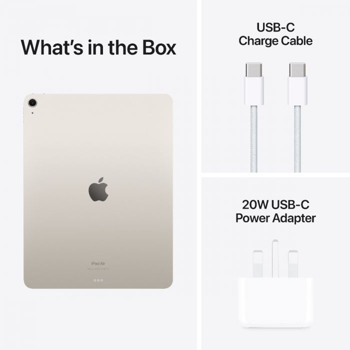 13-inch iPad Air: Apple M2 Chip Wi-Fi 256GB - Starlight