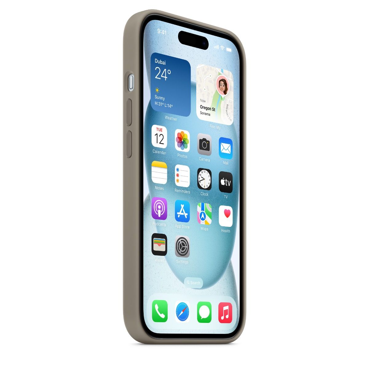 iPhone 15 Silicone Case with MagSafe - Clay