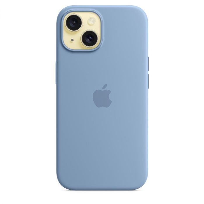 iPhone 15 Silicone Case with MagSafe - Winter Blue