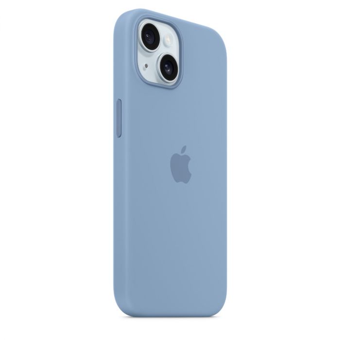iPhone 15 Silicone Case with MagSafe - Winter Blue