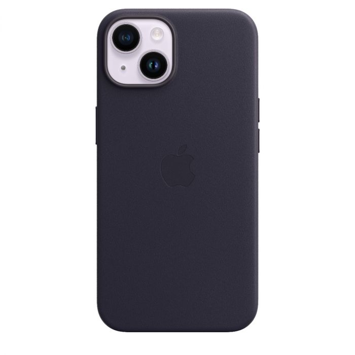 iPhone 14 Leather Case with MagSafe - Ink