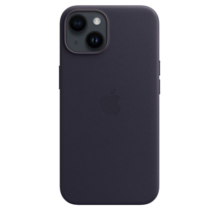 iPhone 14 Leather Case with MagSafe - Ink