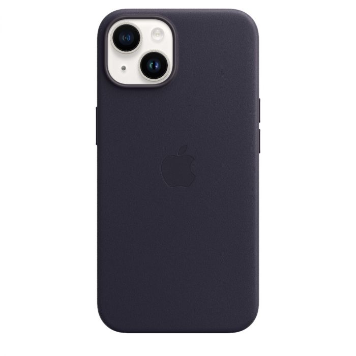 iPhone 14 Leather Case with MagSafe - Ink