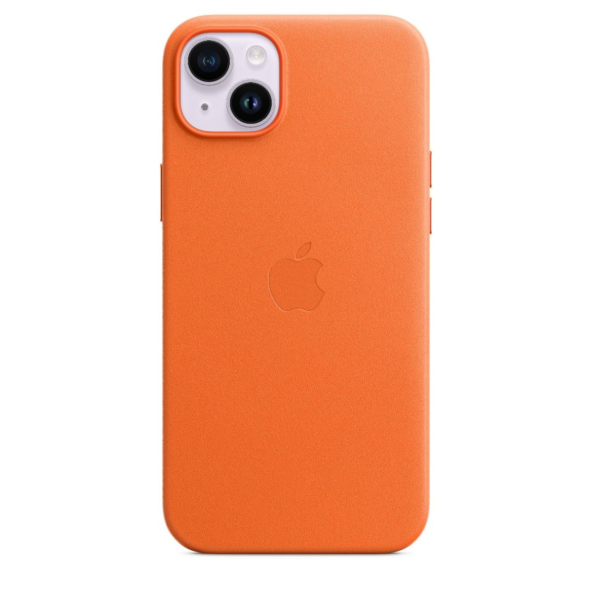iPhone 14 Plus Leather Case with MagSafe - Orange