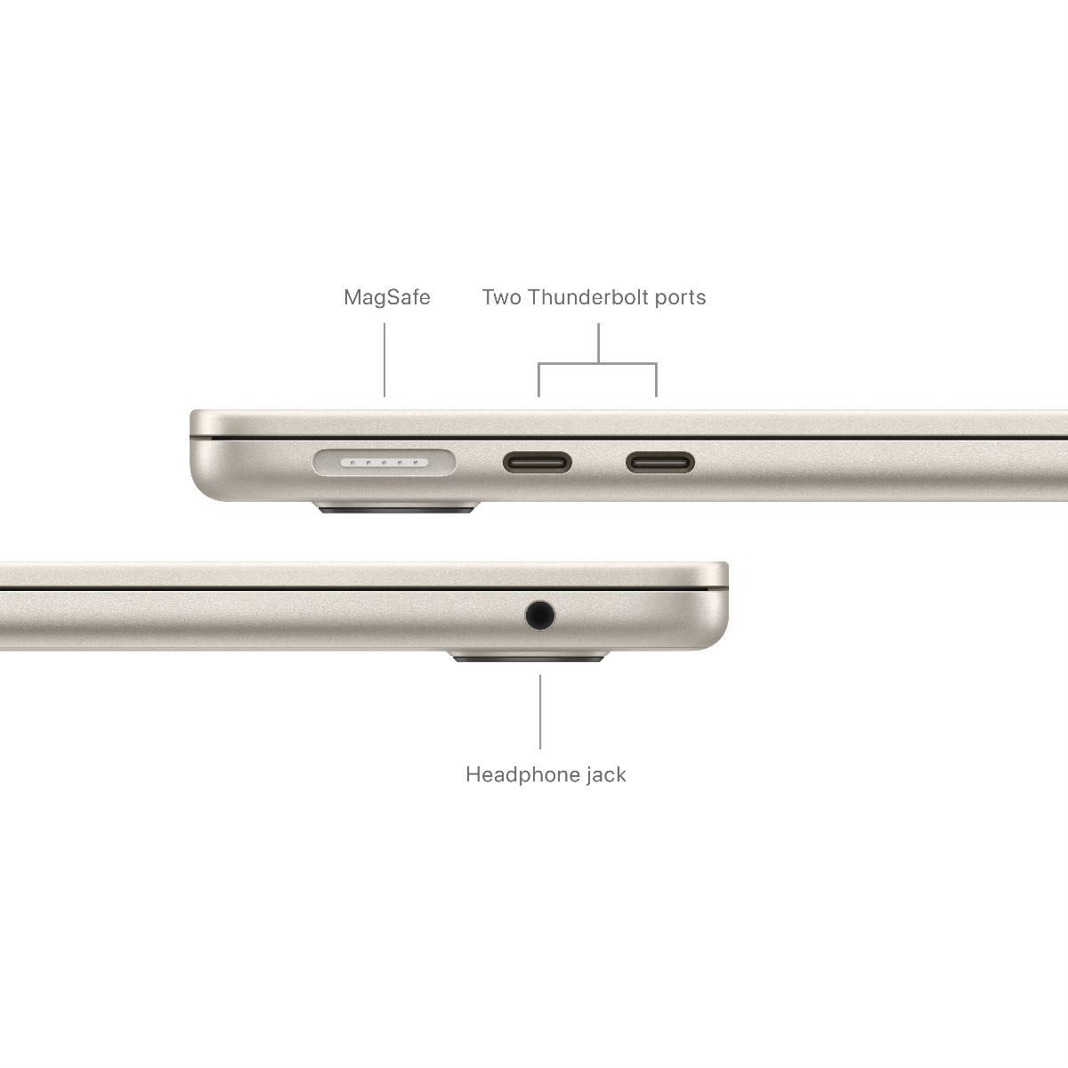 13 MacBook Air: M3 chip, 16GB RAM, 512GB SSD with 8-core CPU and 10-core GPU, Arabic/English Keyboard, Starlight