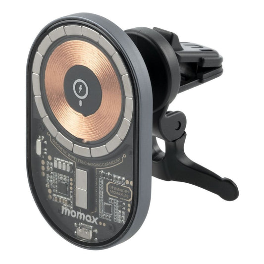 Momax Q.Mag Mount 3 15W MagSafe Wireless Charging Car Mount - Space Grey