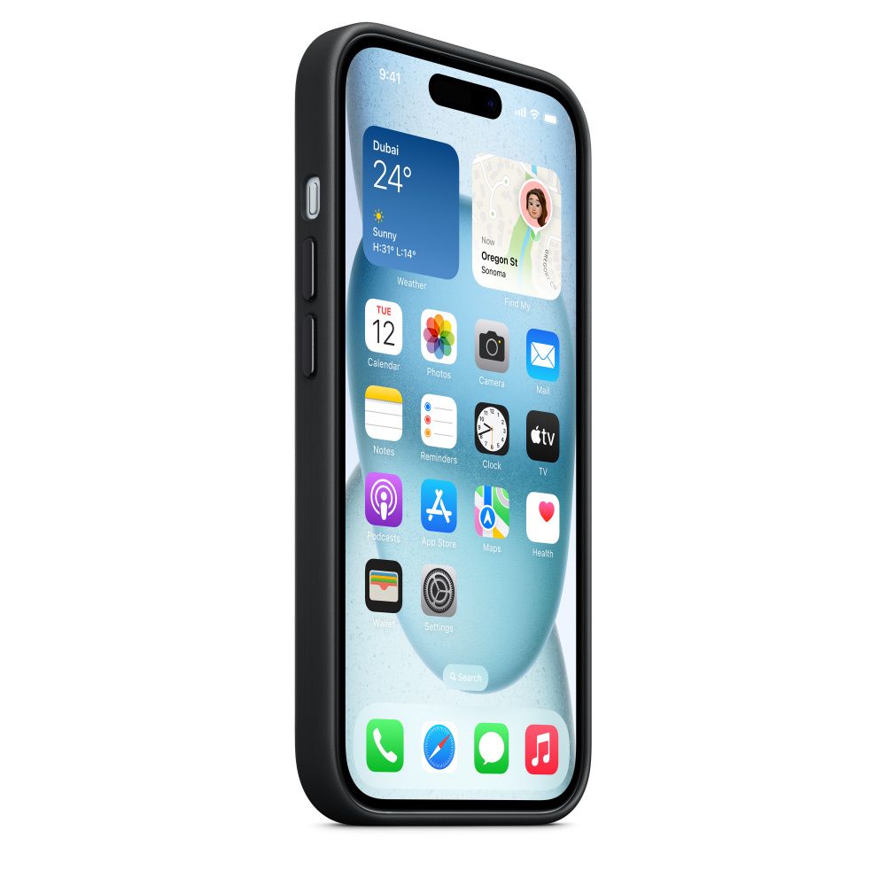 iPhone 15 FineWoven Case with MagSafe - Black
