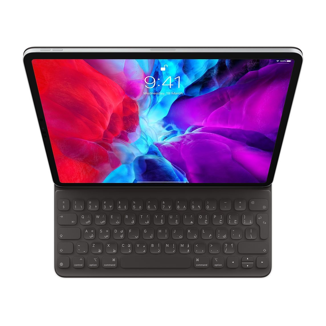 Smart Keyboard Folio for 11-inch iPad Pro (1st, 2nd, 3rd, & 4th gen) and iPad Air (4th & 5th gen), Arabic, Black