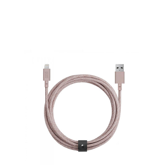 Native Union - Belt Cable XL 3 Meter Lightning - Rose