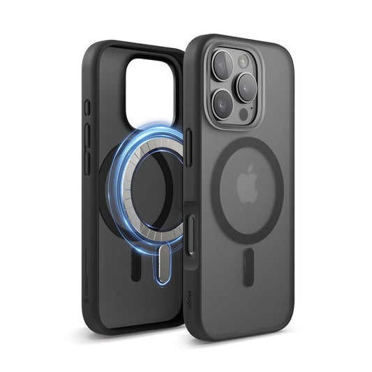 Elago Magnetic Hybrid case for iPhone 16 Pro (6.3 inch) - Soft Feeling Dark Gray / Black