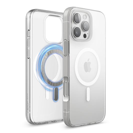 غطاء هجين مغناطيسي من Elago لهاتف iPhone 16 Pro Max (6.9 بوصة) - شفاف مع MagSafe أبيض