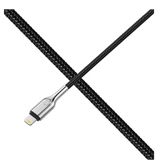 كايجنت كابل مضاد للصدمات لايتنينج إلى USB-A بطول 2 متر - أسود