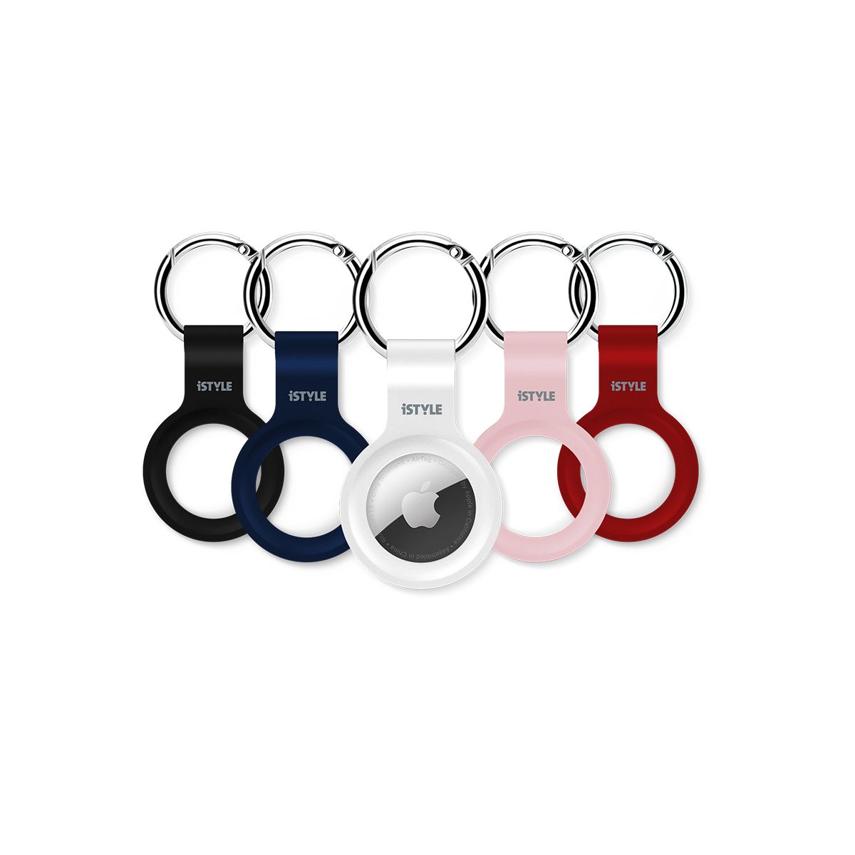 iSTYLE Silicone Case for AirTag, Red