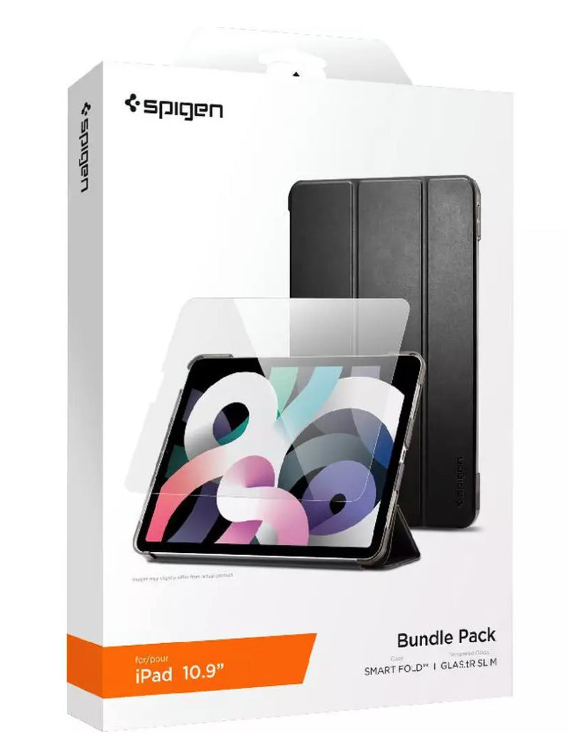 Spigen iPad 10.9(22) Bundle Pack ( Smart Fold Case + Glass Screen Protector)