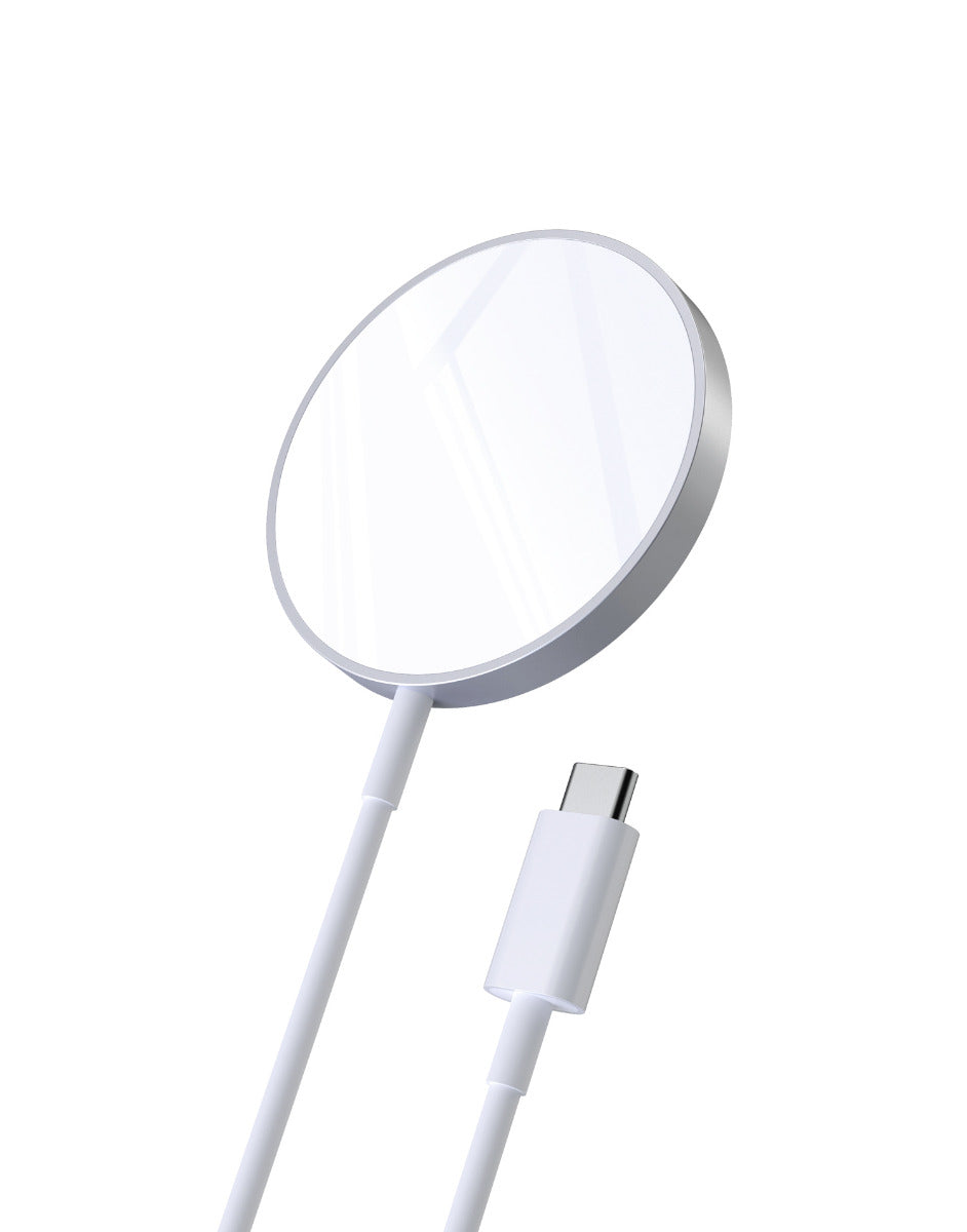 T517-F-301WH|Choetech Magnetic Snap-on 15W Wireless Charger