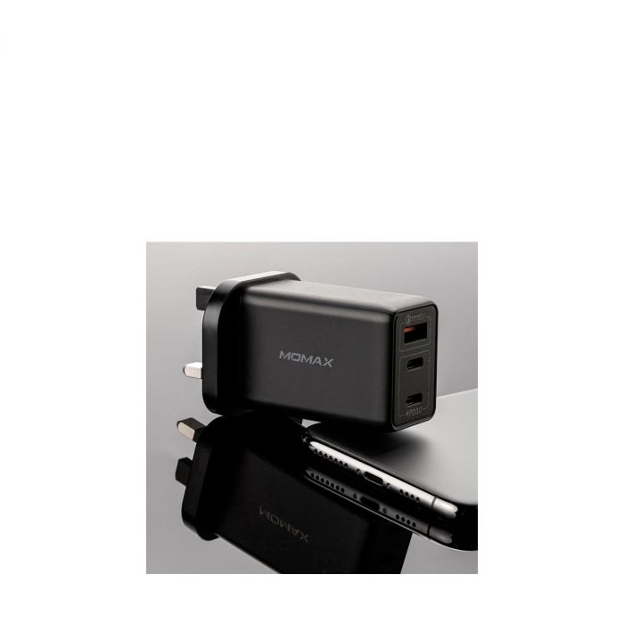 Momax 1-World 65W GaN Convenient Travel Adapter, Black