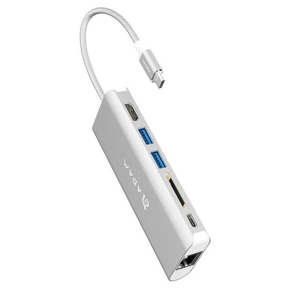 Adam Elements CASA A01 6 port USB-C Hub - Silver