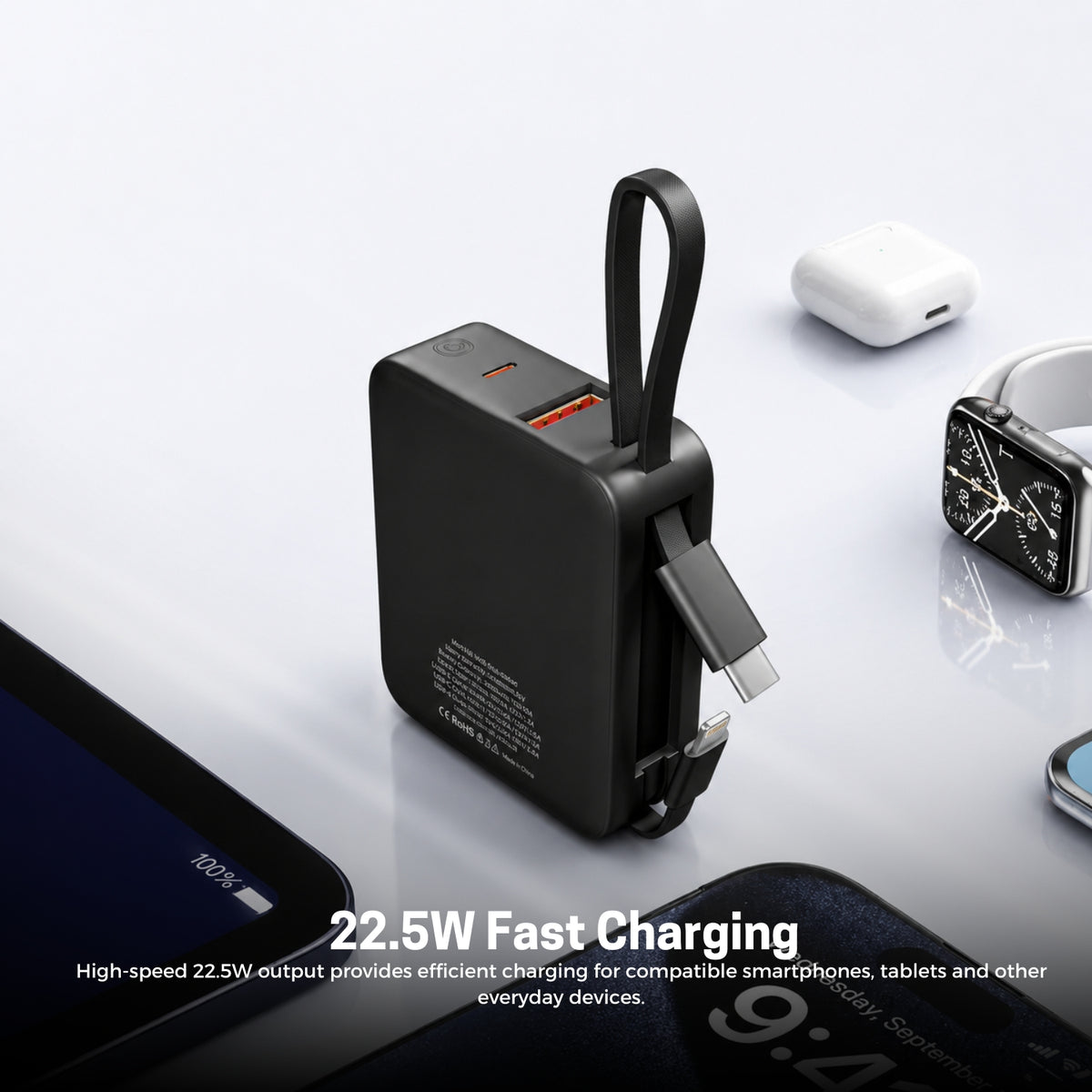 HYPHEN Pico Mini Powerbank 10000mAh - Black
