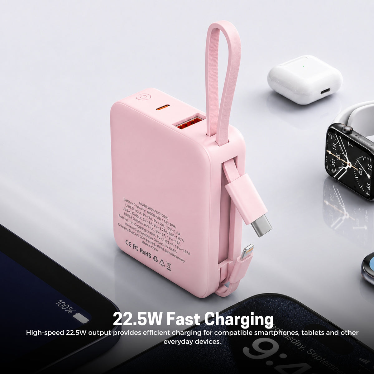 HYPHEN Pico Mini Powerbank 10000mAh - Pink