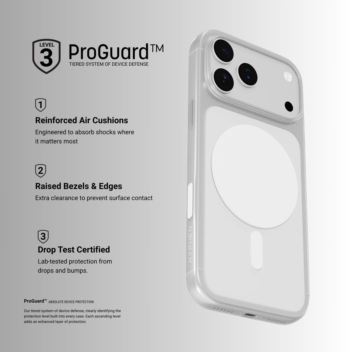 HYPHEN AIRE PLUS MagSafe Case - White - iPhone 18 Pro - 6.3"