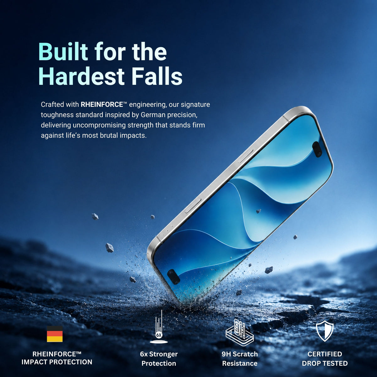HYPHEN DEFENDR Full Coverage Tempered Glass with Applicator - iPhone 18 Pro - 6.3"