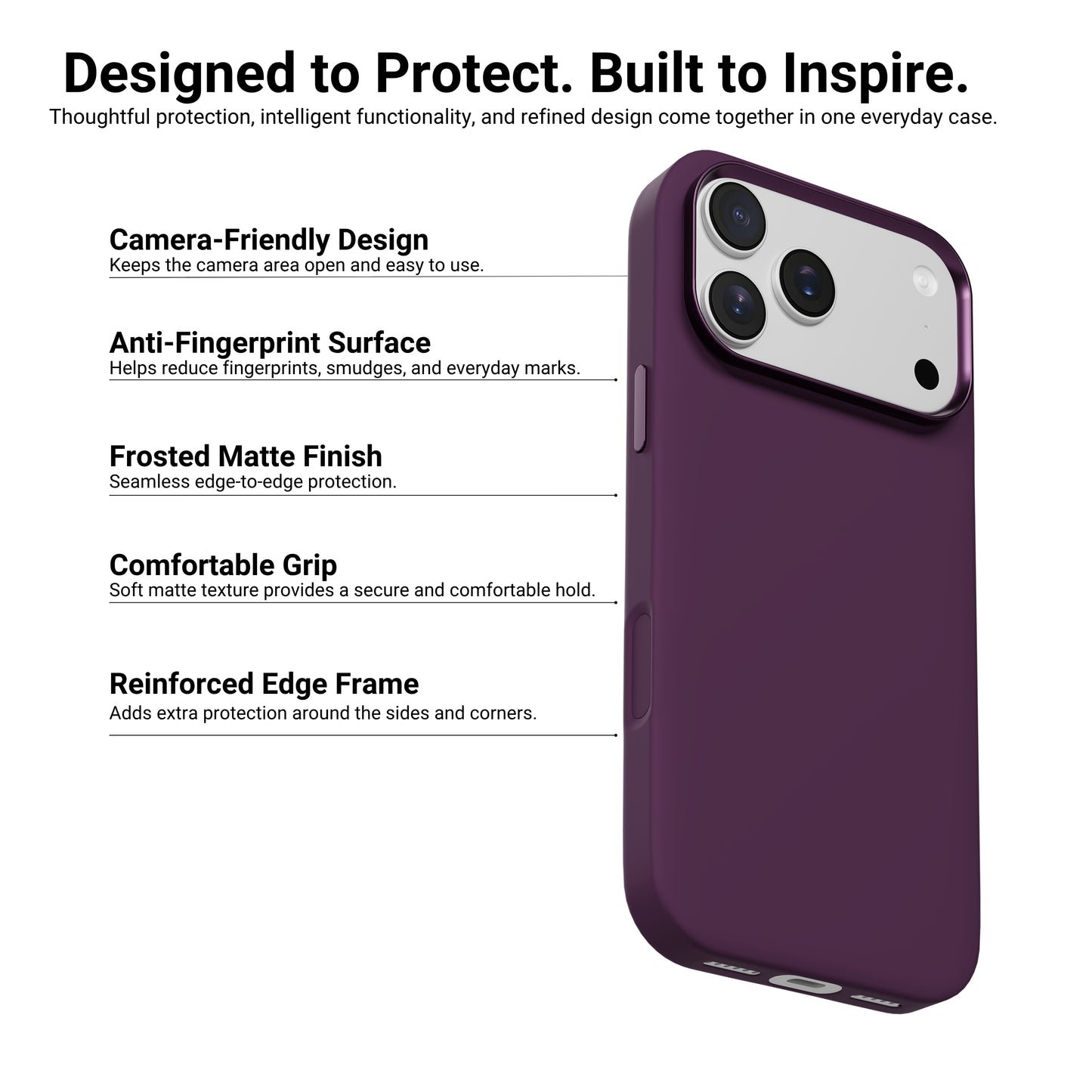 HYPHEN TINT+ Silicone Magsafe Case - Plum - iPhone 18 Pro Max - 6.9"