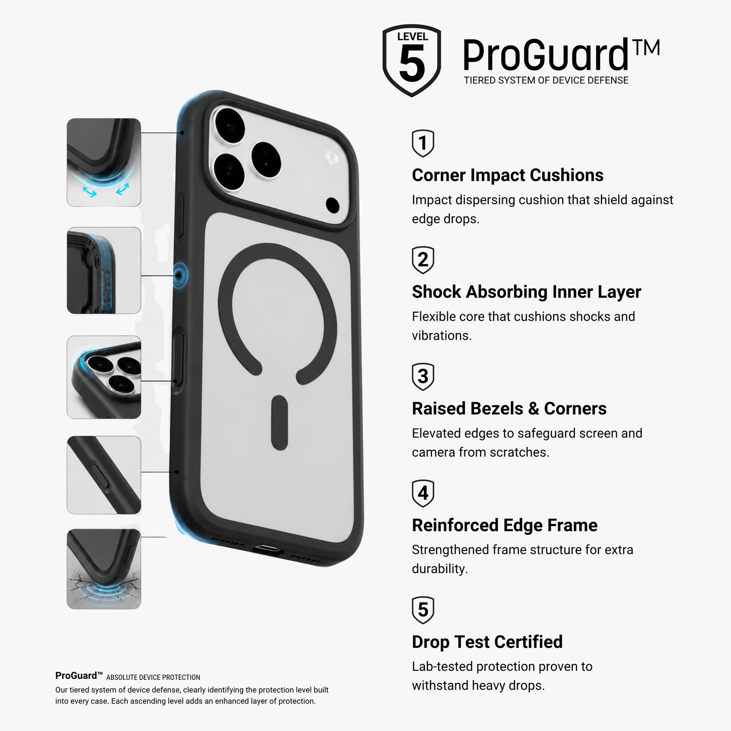 HYPHEN RIFT Impact Frame MagSafe Case - Black - iPhone 18 Pro Max - 6.9"