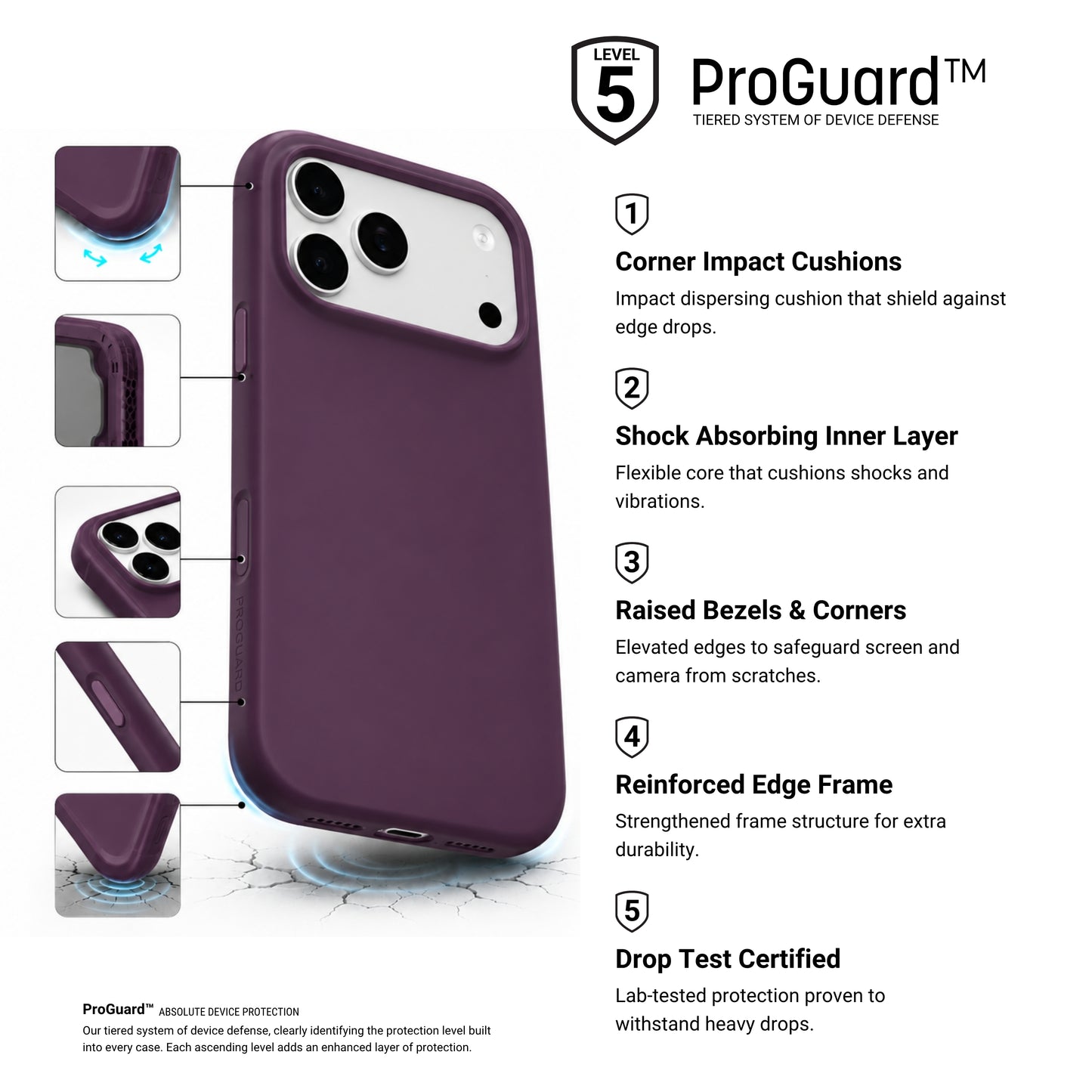 HYPHEN TINT+ Silicone Magsafe Case - Plum - iPhone 18 Pro - 6.3"