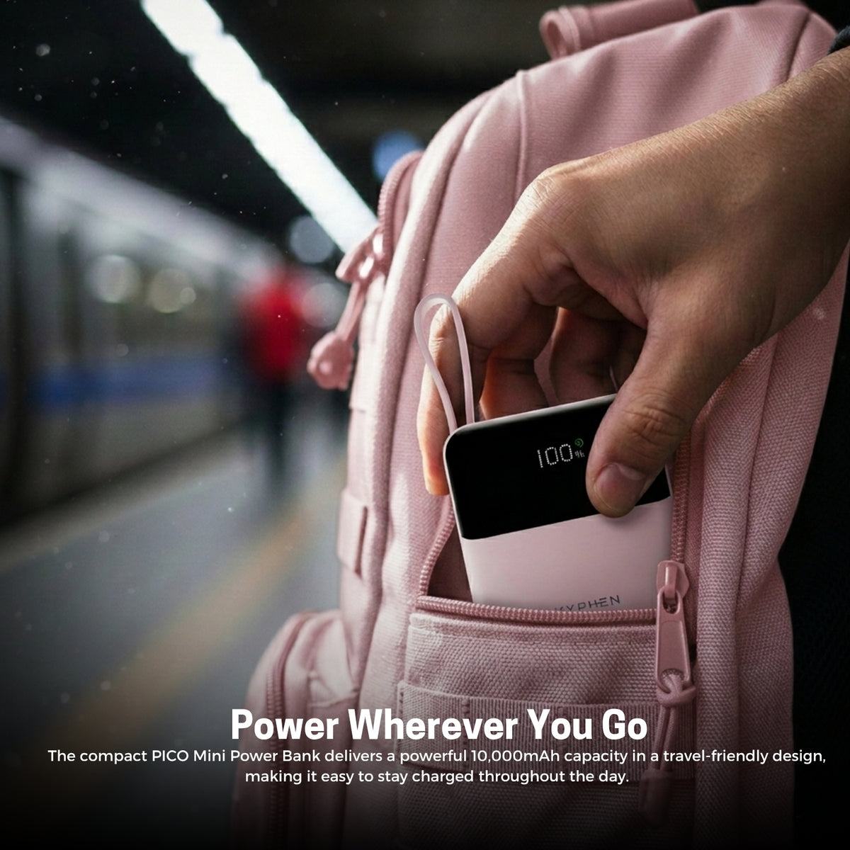 HYPHEN Pico Mini Powerbank 10000mAh - Pink