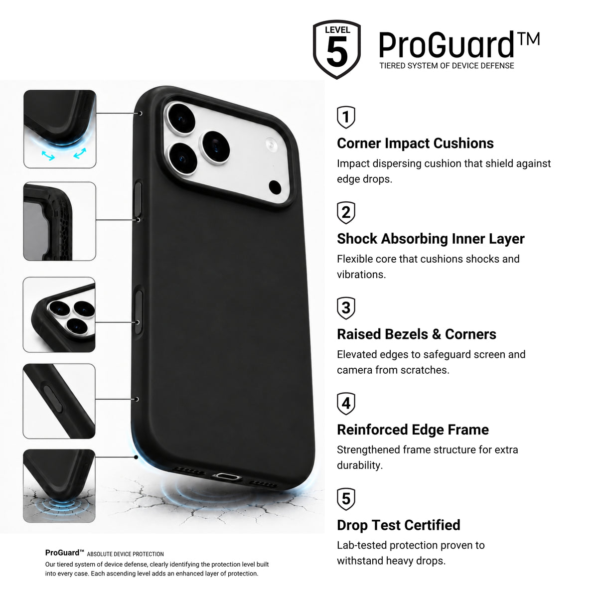 HYPHEN TINT+ Silicone Magsafe Case - Black - iPhone 18 Pro - 6.3"
