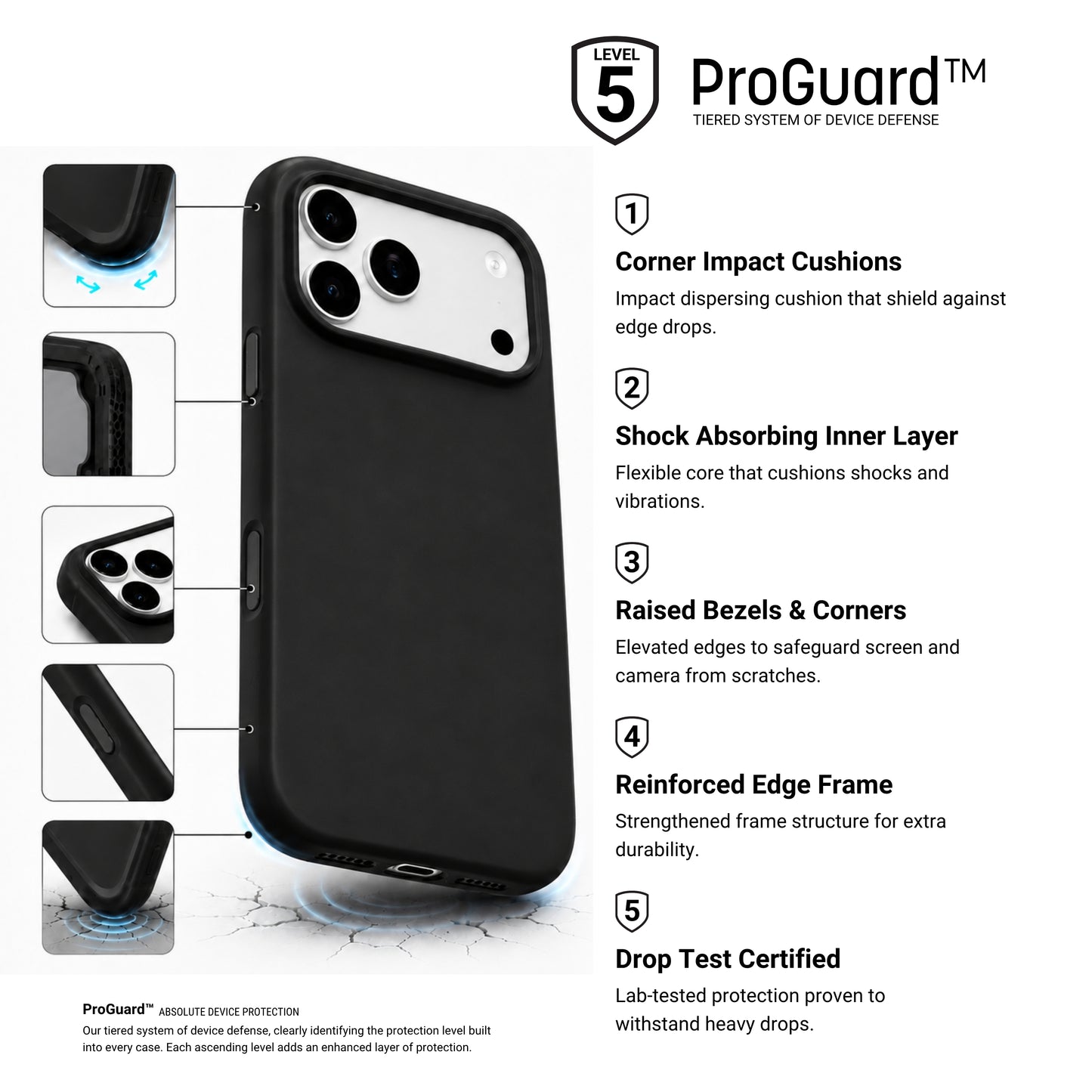 HYPHEN TINT+ Silicone Magsafe Case - Black - iPhone 18 Pro Max - 6.9"