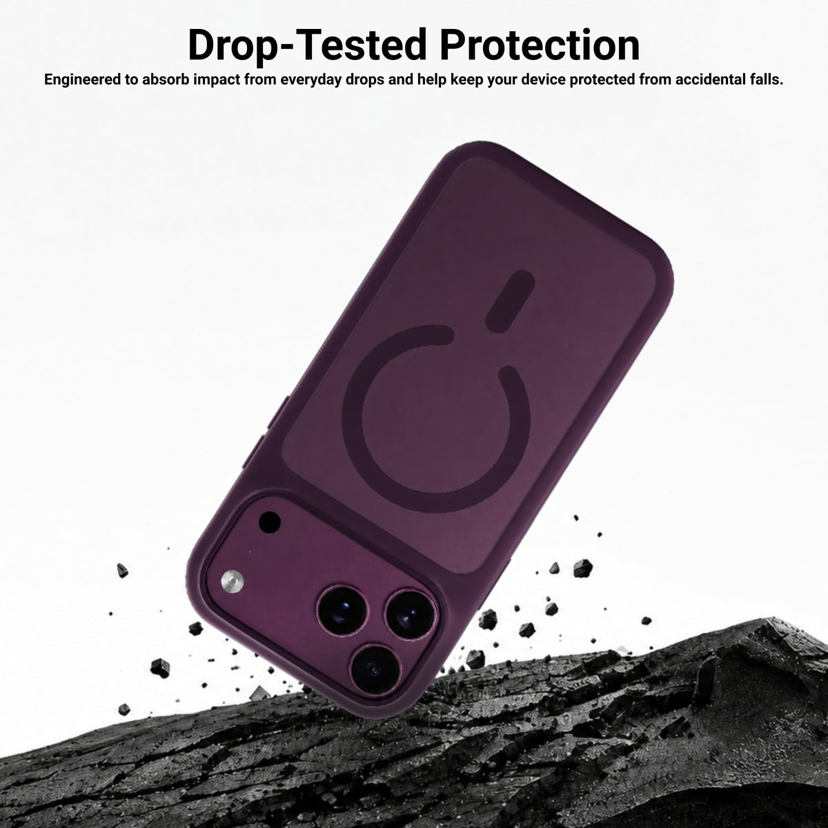 HYPHEN  RIFT Impact Frame MagSafe Case - Plum -  iPhone 18 Pro - 6.3"