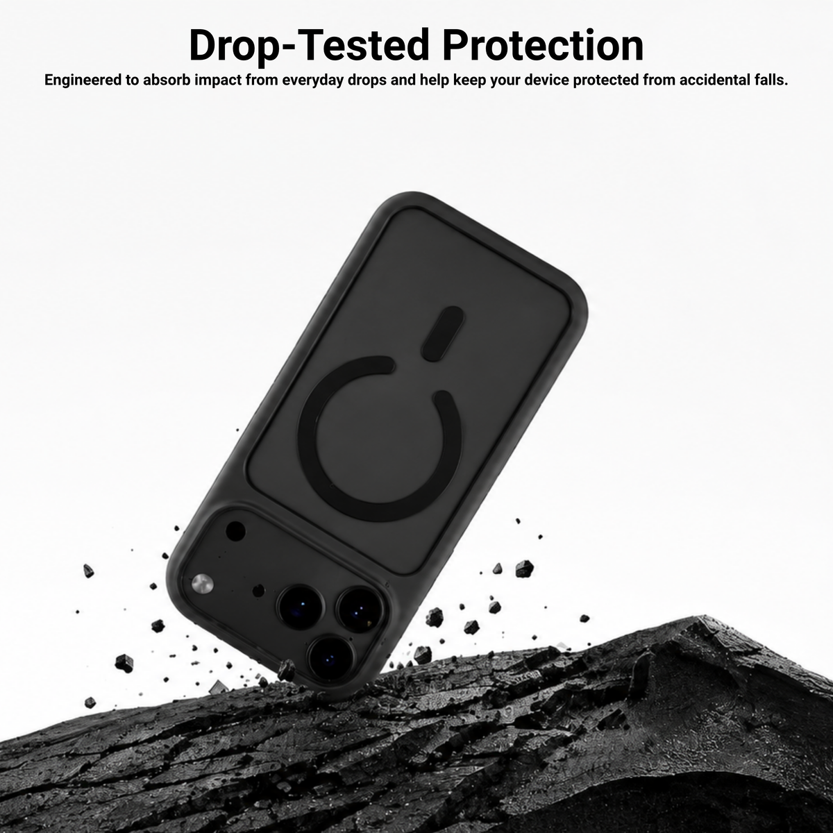 HYPHEN RIFT Impact Frame MagSafe Case - Black - iPhone 18 Pro Max - 6.9"