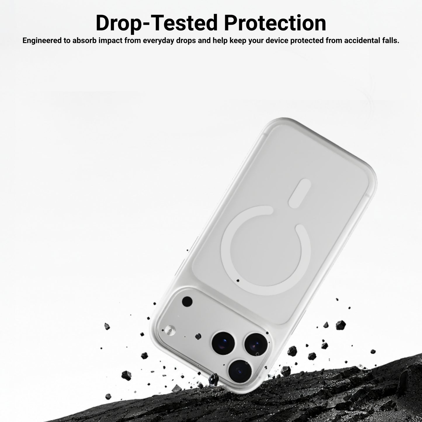 HYPHEN  RIFT Impact Frame MagSafe Case - Silver -  iPhone 18 Pro - 6.3"
