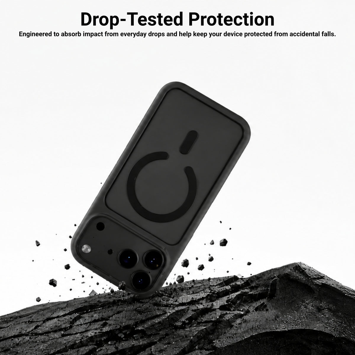 HYPHEN RIFT Impact Frame MagSafe  Case - Black - iPhone 18 Pro - 6.3”