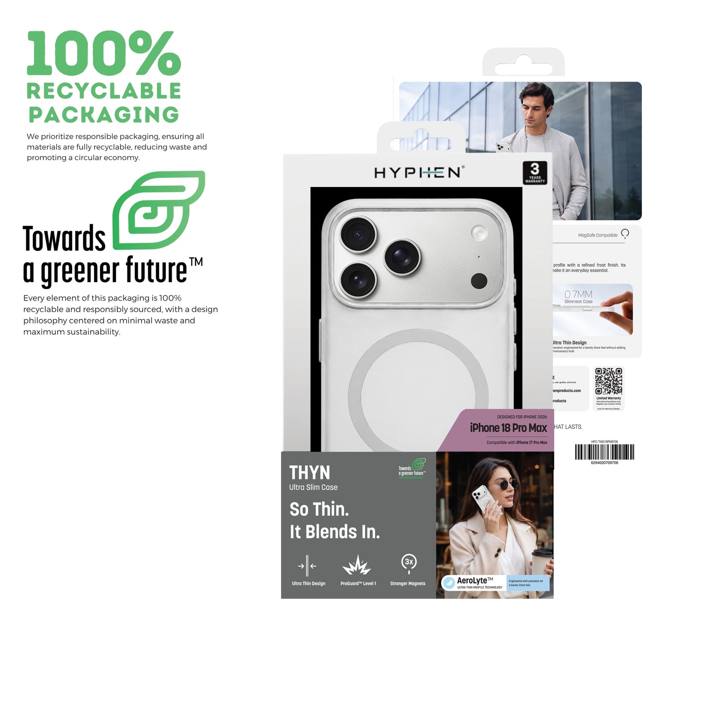 HYPHEN THYN Magsafe Case - Frost - iPhone 18 Pro Max - 6.9"