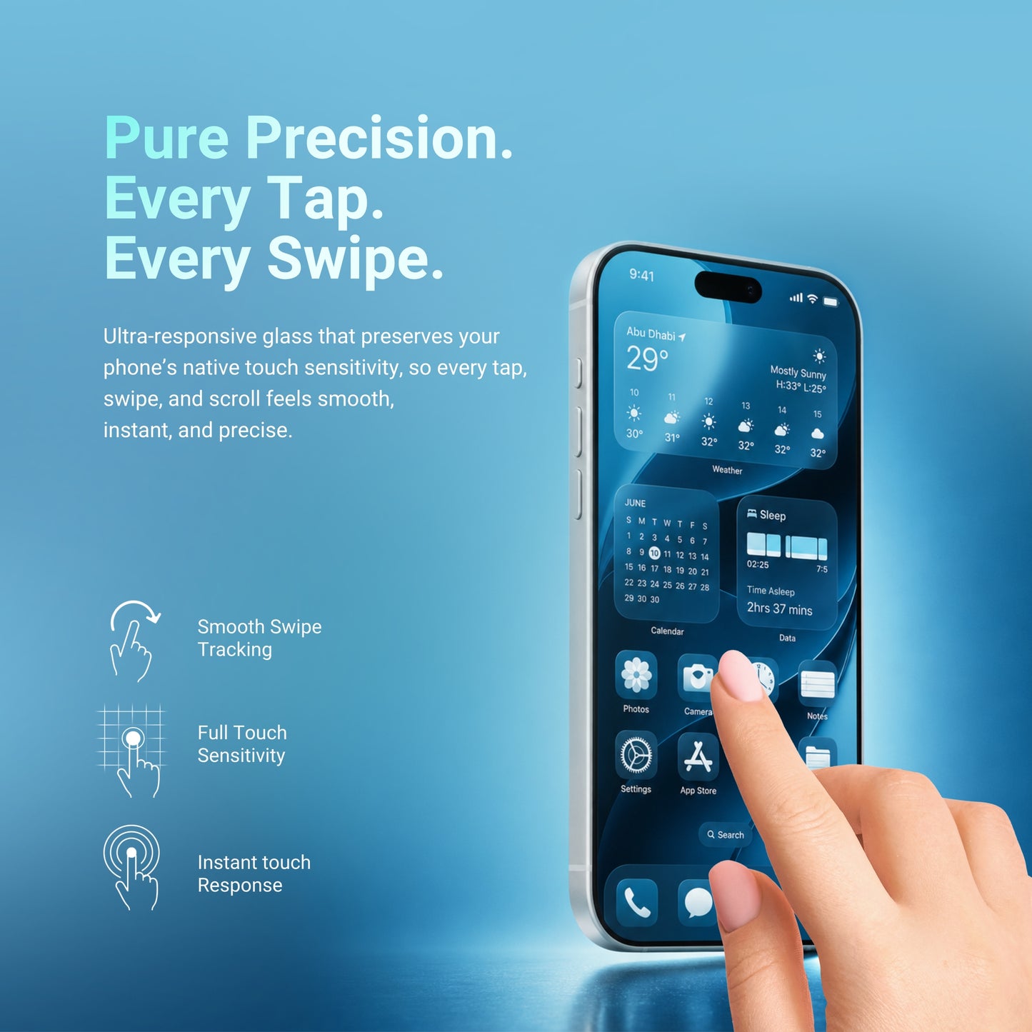 HYPHEN DEFENDR Full Coverage Tempered Glass with Applicator - iPhone 18 Pro Max