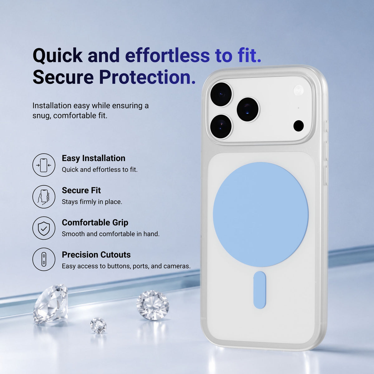 HYPHEN AIRE PLUS MagSafe Case - Blue -  iPhone 18 Pro Max - 6.9"