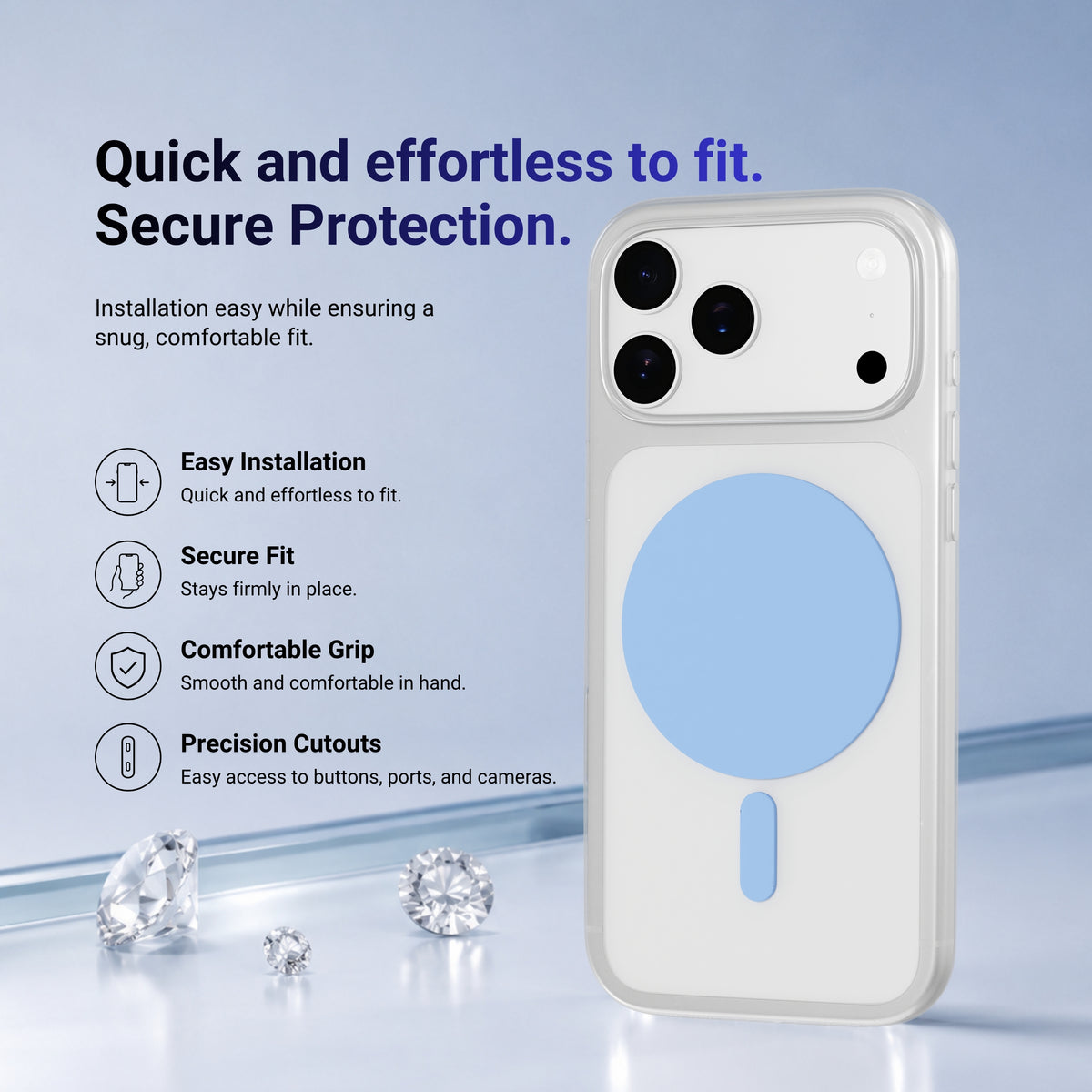 HYPHEN AIRE PLUS MagSafe Case - Blue - iPhone 18 Pro - 6.3"