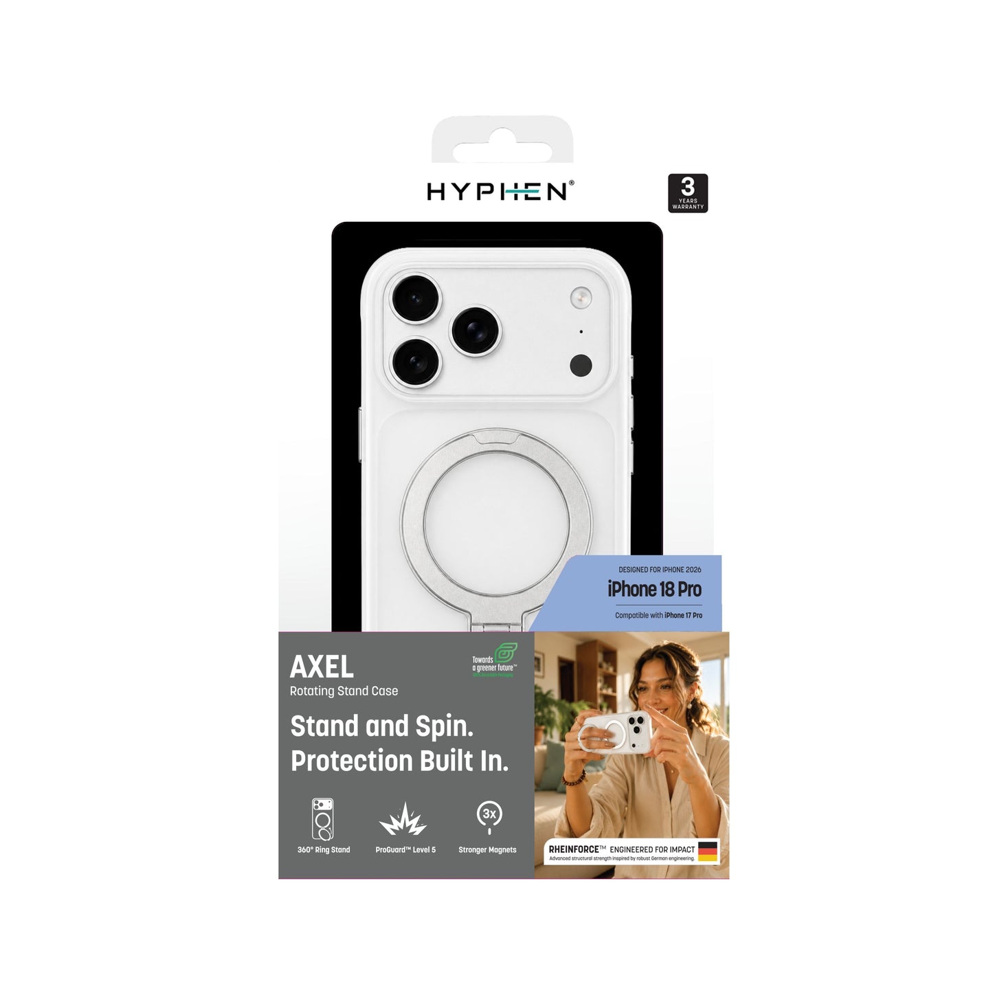 HYPHEN MagSafe AXEL Case - Frost - iPhone 18 Pro - 6.3"