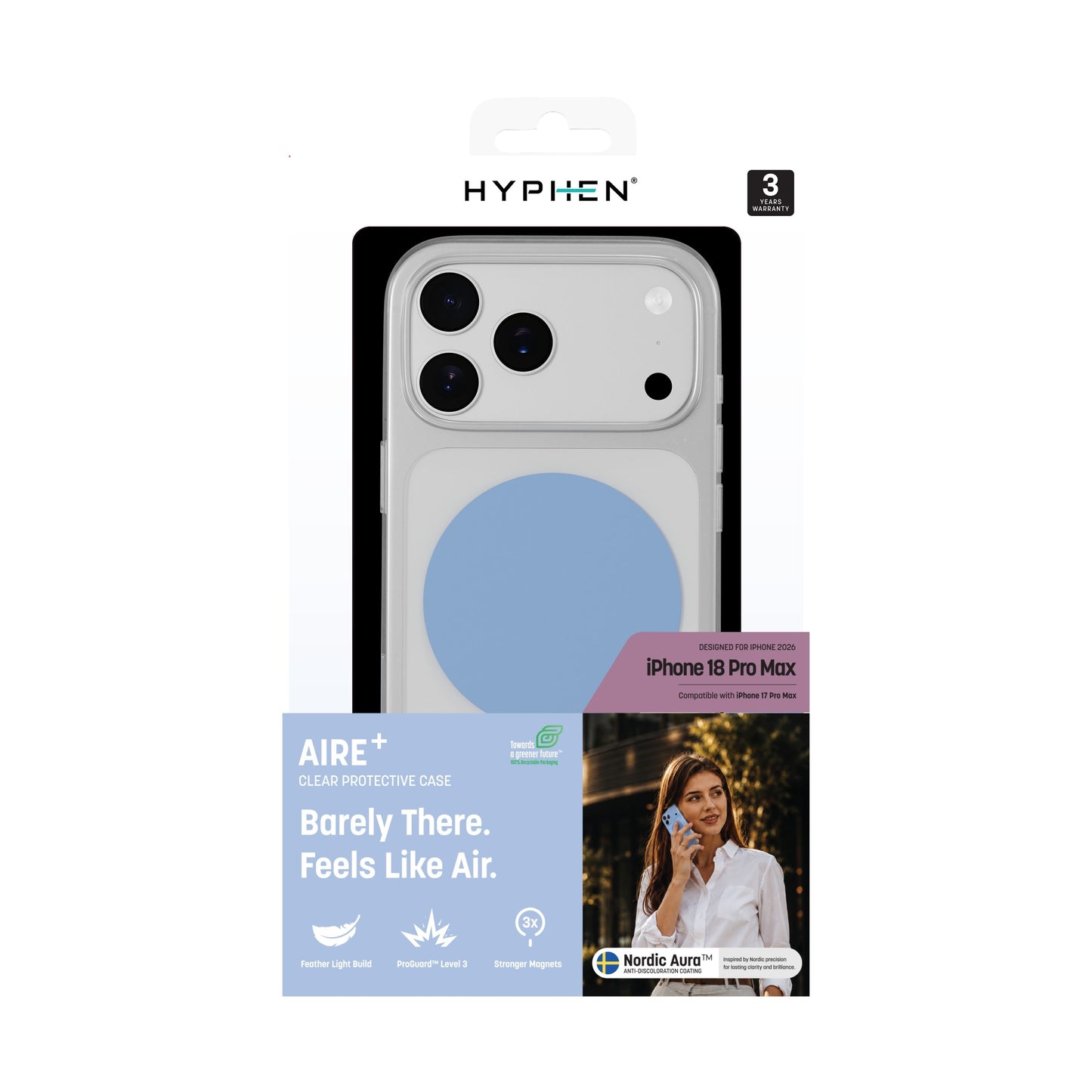 HYPHEN AIRE PLUS MagSafe Case - Blue -  iPhone 18 Pro Max - 6.9"