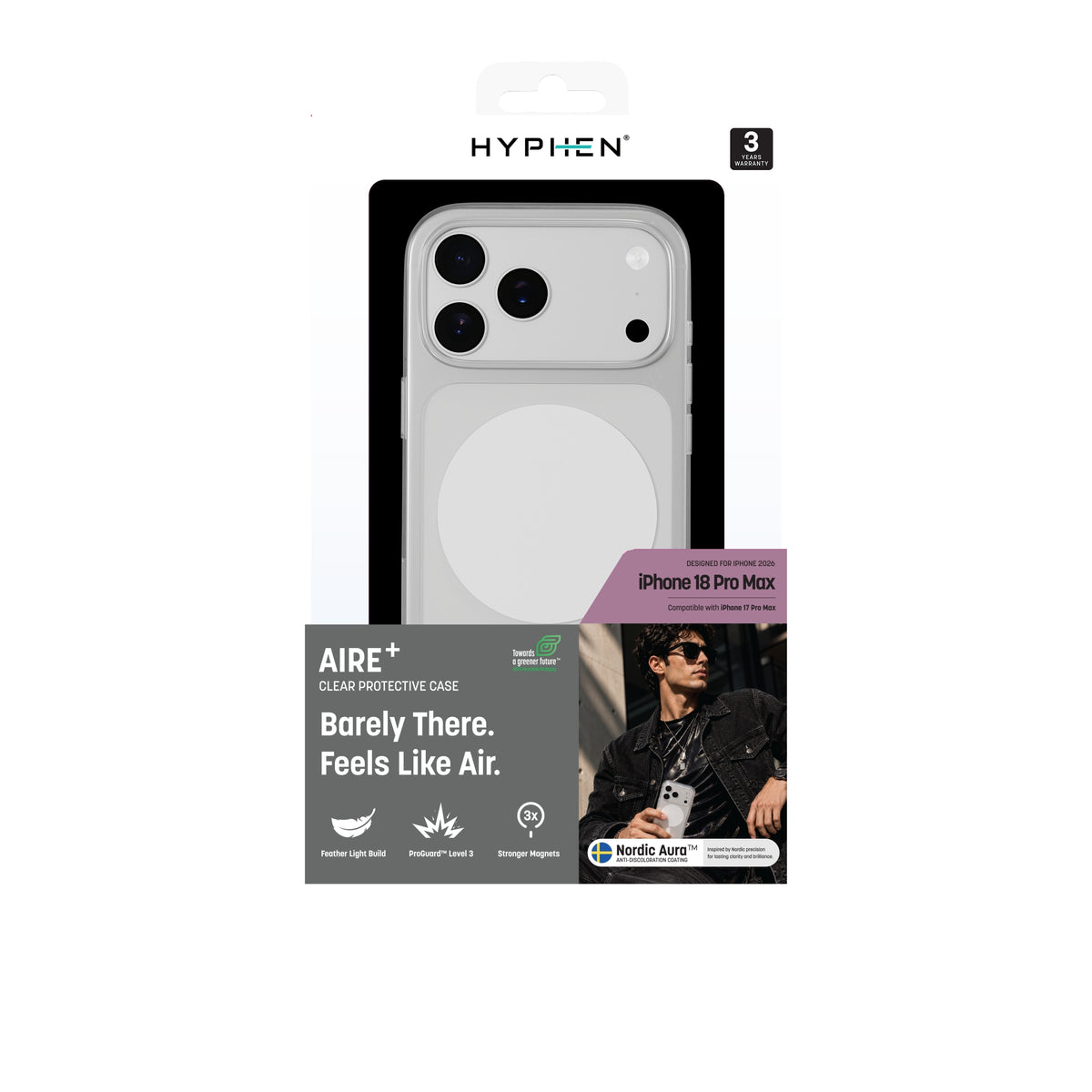 HYPHEN AIRE PLUS MagSafe  Case - White -  iPhone 18 Pro Max - 6.9"