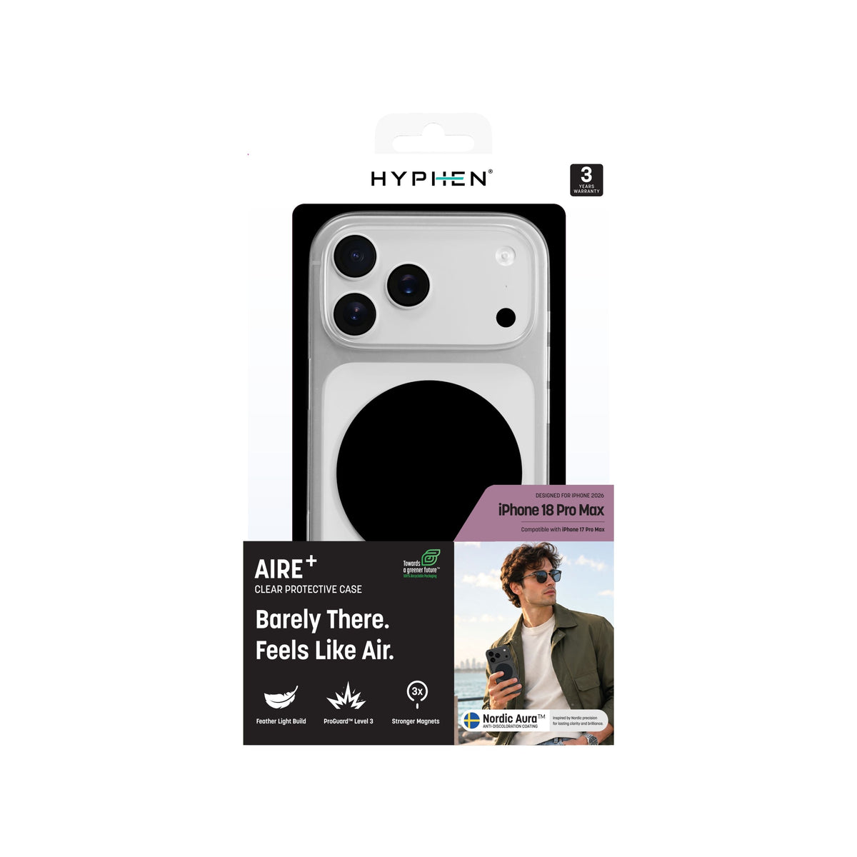 HYPHEN AIRE PLUS MagSafe Case - Black- iPhone 18 Pro Max - 6.9"
