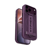 HYPHEN FLEXFIT Grip & Stand Magsafe Case - Plum - iPhone 18 Pro - 6.3"