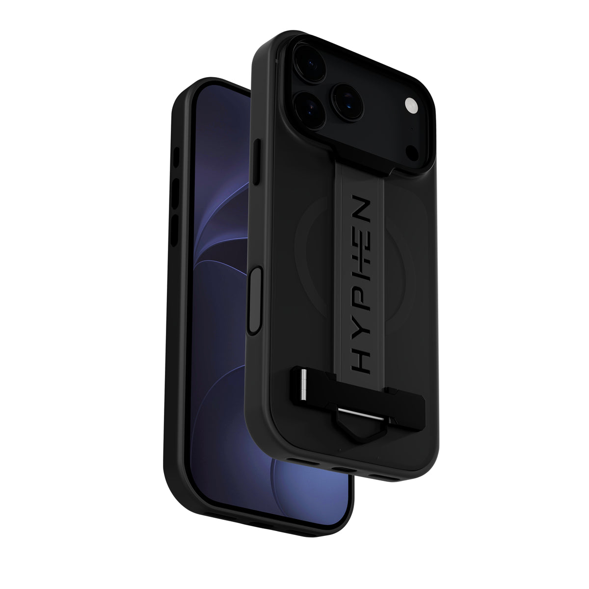 HYPHEN FLEXFIT Grip & Stand Magsafe Case - Black -  iPhone 18 Pro Max - 6.9"