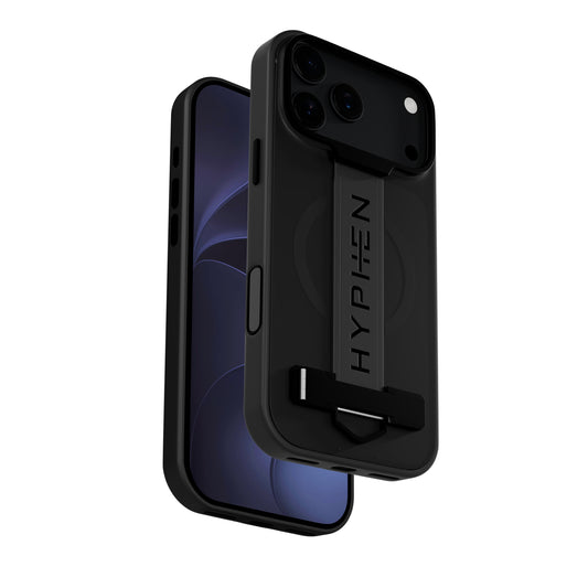 HYPHEN FLEXFIT Grip & Stand Magsafe Case - Black -  iPhone 18 Pro Max - 6.9"-image-position-1