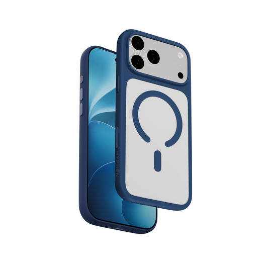 HYPHEN  RIFT Impact Frame MagSafe Case - Dark Blue - iPhone 18 Pro - 6.3"-image-position-1