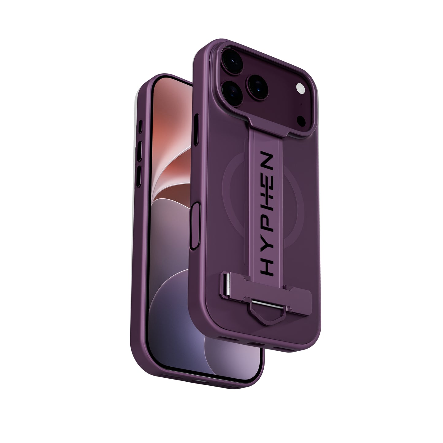 HYPHEN FLEXFIT Grip & Stand Magsafe Case - Frost - iPhone 18 Pro - 6.3"