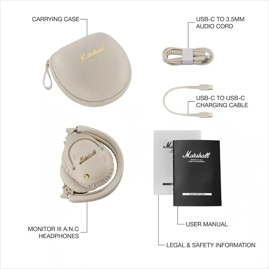 Marshall Monitor Iii A.N.C. Cream